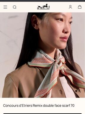 Final Price- No Offers! Hermes Concours d'Etriers Remix Double Face Silk Scarf